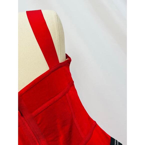 NWT!  Mariam Anna Barska Bustier Short Dress Rouge M - Picture 8 of 11